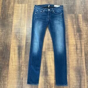 RAG & BONE Skinny Saxby Blue Denim Jeans Saxby Size 27